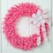 3ft. Pre-Lit Pink Spruce Christmas Wreath, Pink Lights